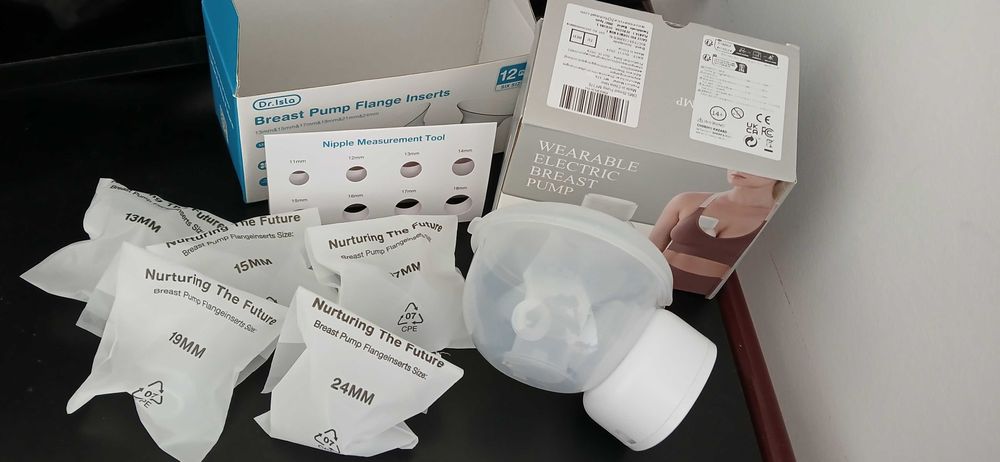 Tira leite elétrico e funil da bomba tira leite