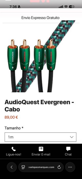 Audioquest evergreen RCA