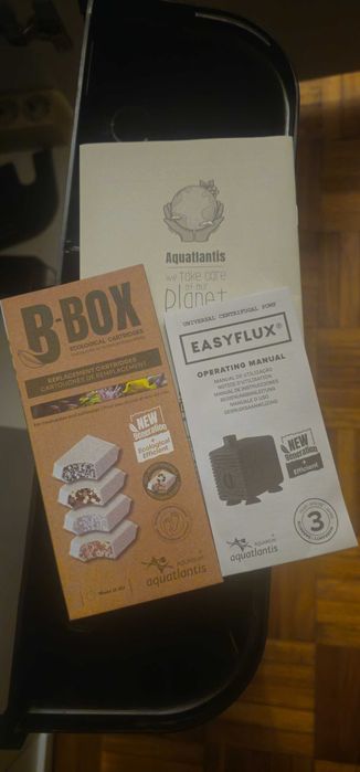 Filtro Interno Aquatlantis BIOBOX — NOVO, Completo (cartuchos + bomba)