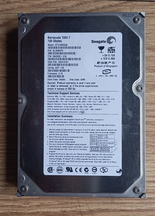 disco duro ide 120GB para pc