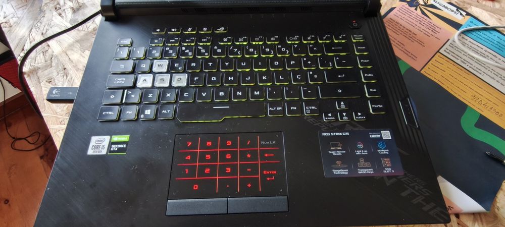 asus g15 rog strix como novo