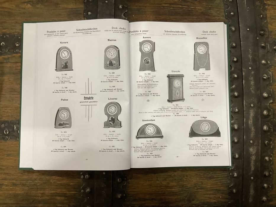 F.M.S. F.Mauthe- katalog zegarów- 1912r- 140 stron