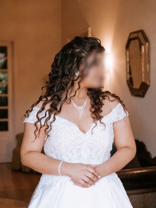 Vestido de Noiva Off-White Evasê Princesa - Pronovias
