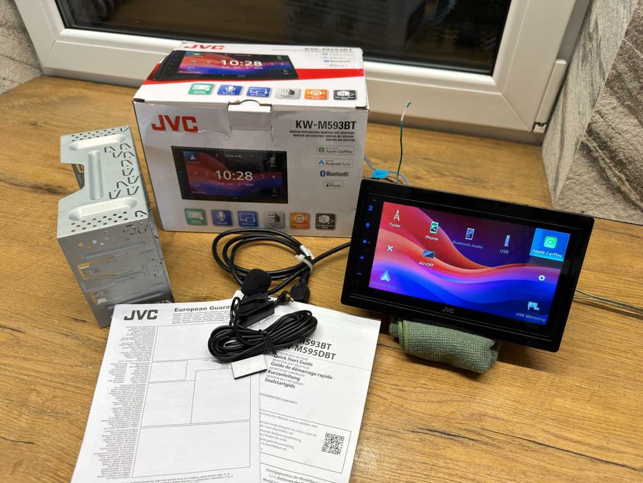 radio samochodowe jvc kw-m593bt,carplay android auto