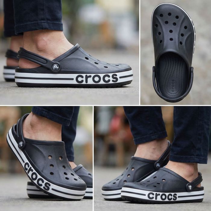 Оригінал Crocs Сабо Bayaband Charcoal сірі чоловічі крокси 36-44р.