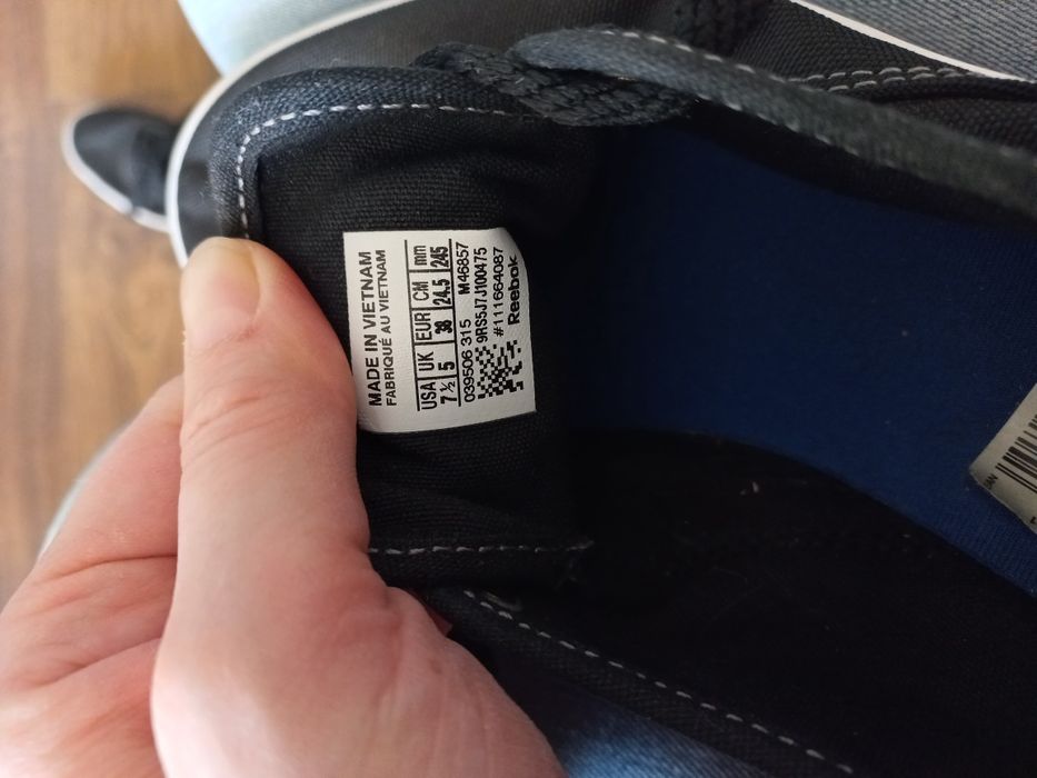 Buty trampki czarne reebok