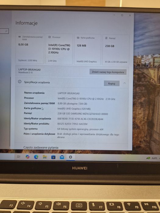 Laptop Huawei BOB-WAI9 od HALOgsm Widzew