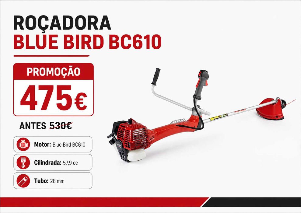 ROÇADORA BLUE BIRD BC610 ANTIVIBRAÇÃO