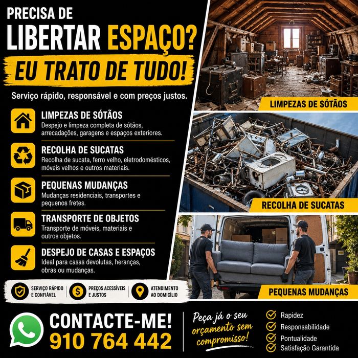 Limpeza de sótãos