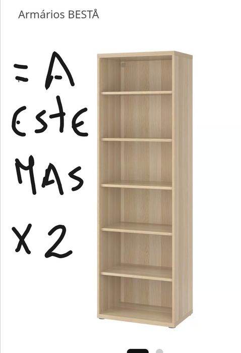 Móvel armário para livros