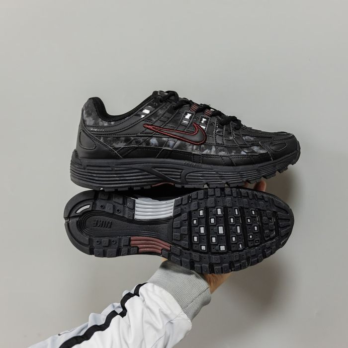 Кросівки Nike P-6000 Black/Red premium | Кроссовки Найк чоловічі