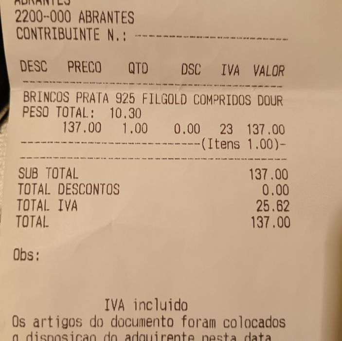 Brincos prata dourada