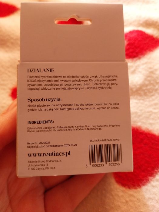 Routines Next Gen plasterki na wypryski