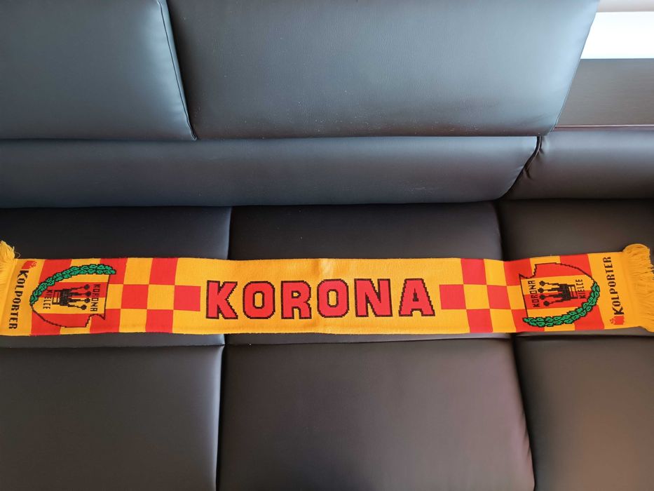 Szalik kibica Kolporter Korona Kielce dwustronny WYPRZEDAŻ KOLEKCJI