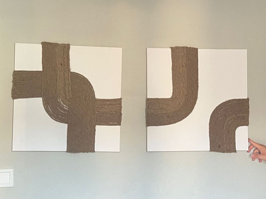 Peça de arte de parede rústica!