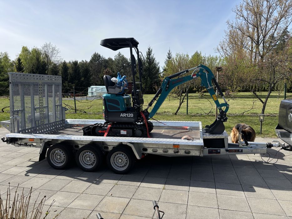 Minikoparka 1.2T Schmidt AR120 jak Kubota U10– Wynajem BEZ OPERATORA ładowarka