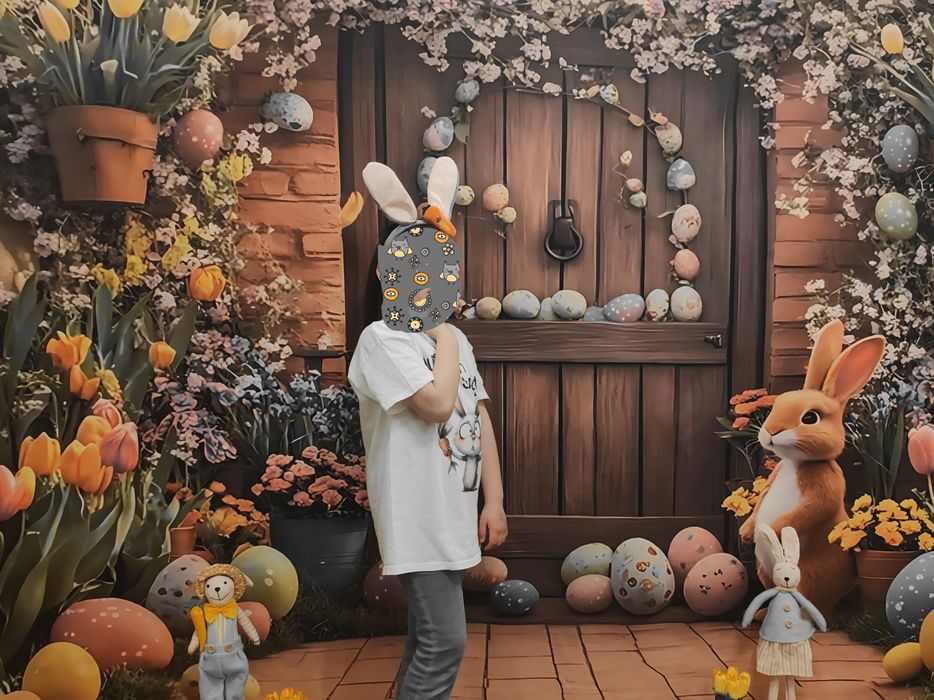 Tło fotograficzne wielkanocne