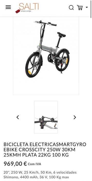 Bicicleta eletrica smartgyro