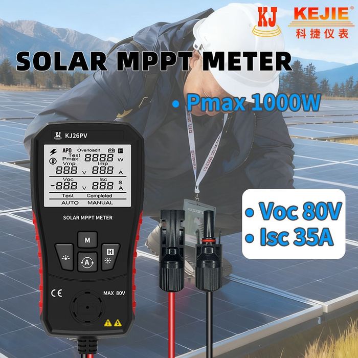 Тестер солнечных панелей с МРРТ трекером  KJ26PV
