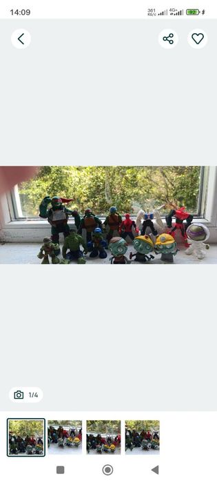 Лот черепашки ніндзя зомбі роботи халк