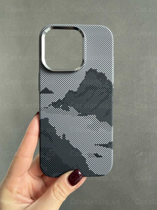 Чохол Carbon Magsafe iPhone 16 Pro Max чехол айфон 16 про карбон