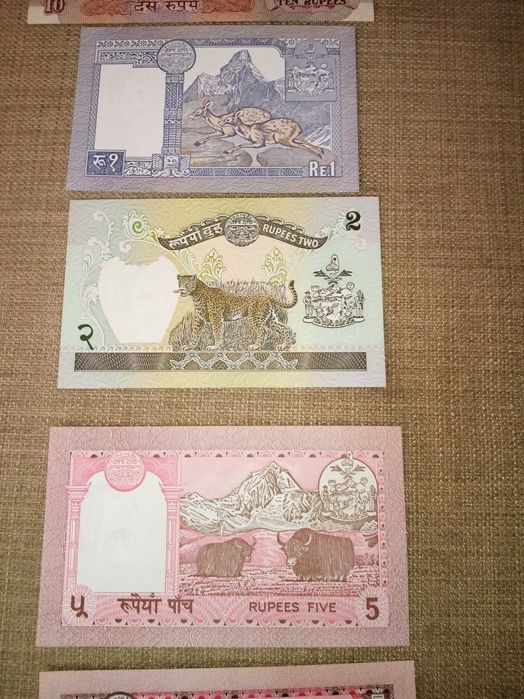 NEPAL 6 Uncirculated Banknotes, as Shown in the Photos, from Various Series64751300725889121