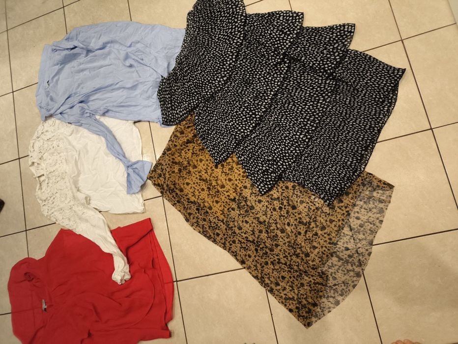 Mega paka zestaw ubrań spódnica maxi do bluzka koronka h&M c&a całość