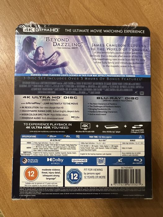 Аватар: Шлях води / Avatar: The Way of Water 4K UltraHD Steelbook