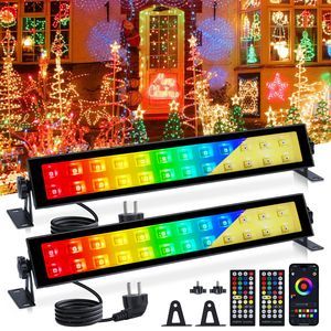 VAYALT reflektory LED RGB 48W 2 szt. Bluetooth IP66