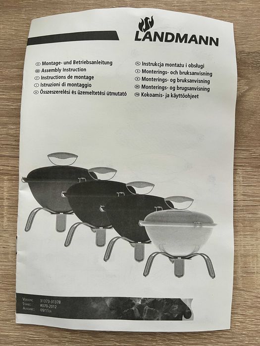NOWY Grill Landmann przenośny  PICCOLINO czarny