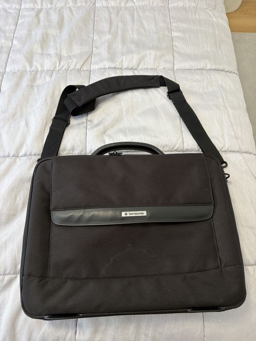Mala para portátil preta Samsonite
