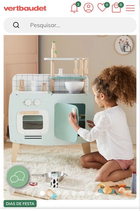 Cozinha de brincar impecável Vertbaudet