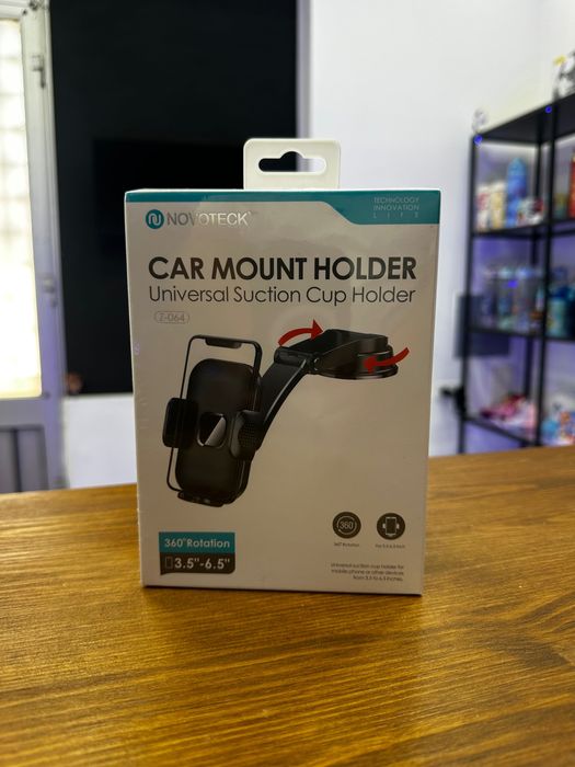 Suporte de Carro Universal Z-064 – Ventosa Robusta e Rotação 360º