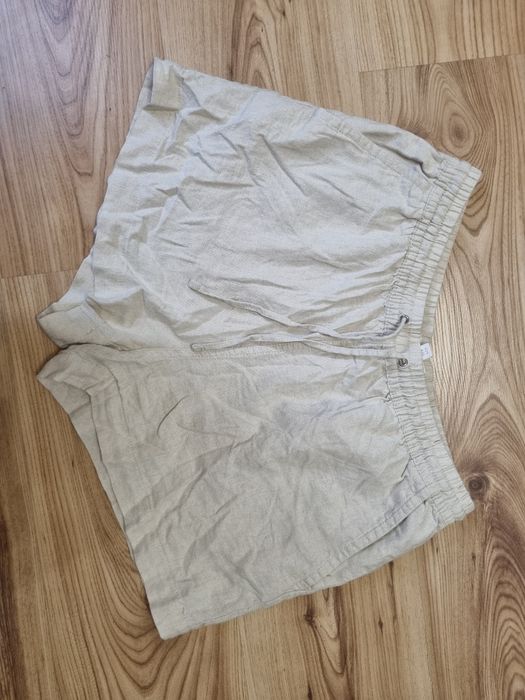 Spodenki szorty H&M S 36 Len viskoza