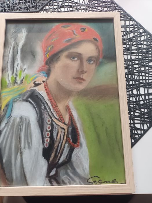Mam na sprzedaż kopię Stanisława Górskiego malowane technika pastelami suchymi