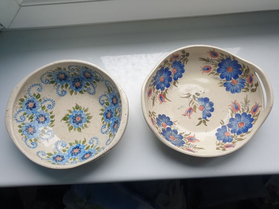 misy ceramiczne ręcznie malowane