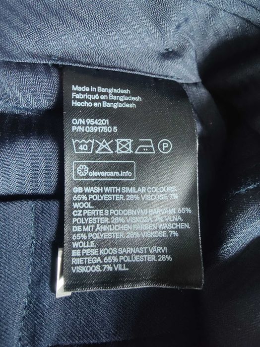 Джинсы (chino H&M jeans Sweden w33 navy.