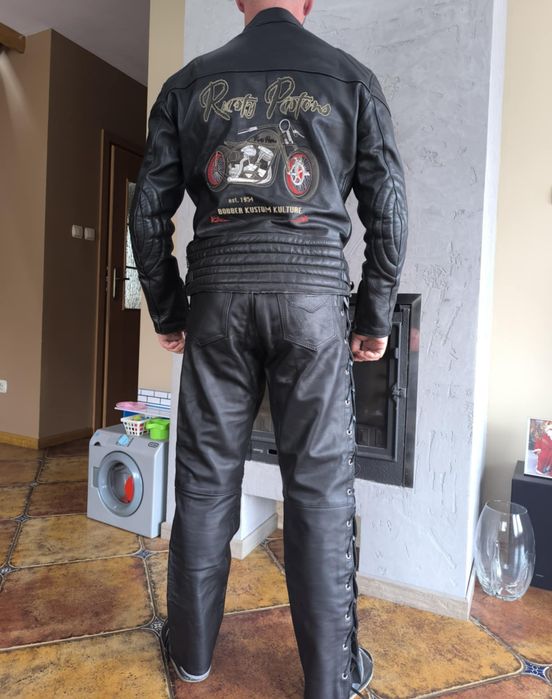 Kurtka skórzana męska M/L