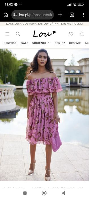 Sukienka w kwiaty LOU