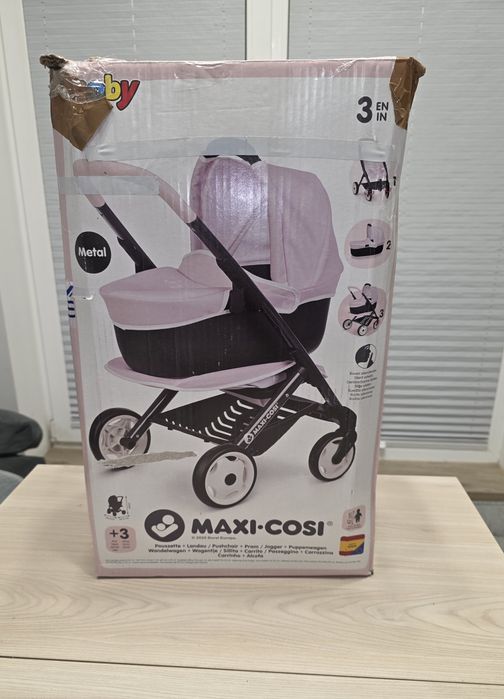 Wózek dla lalki zestaw 3 w 1 Smoby 3v1 Maxi-Cosi