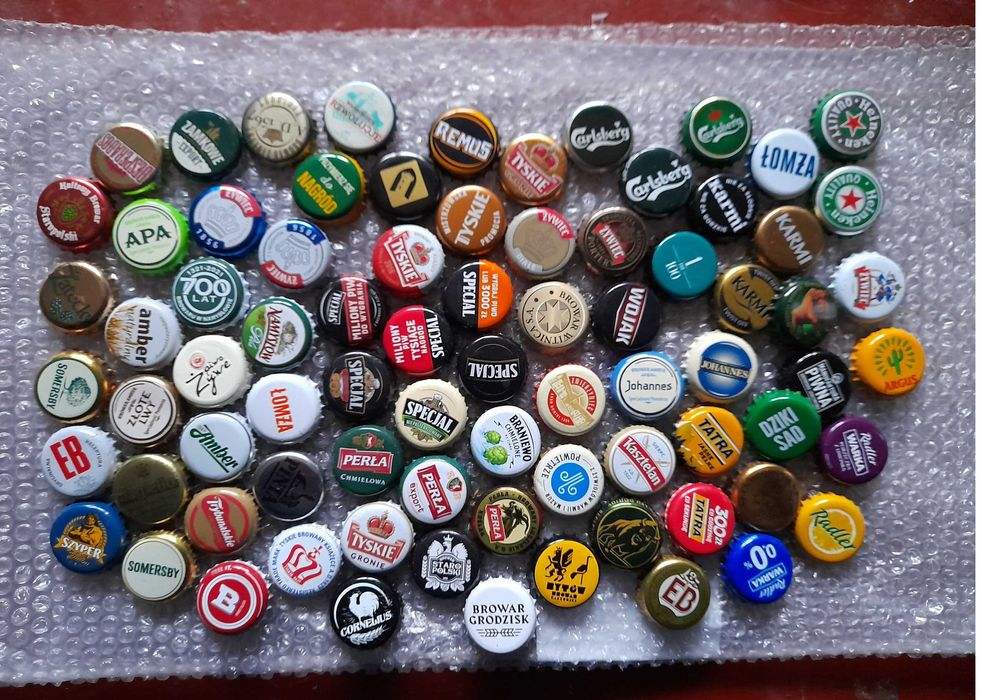Kapsle piwne różne sprzedam
