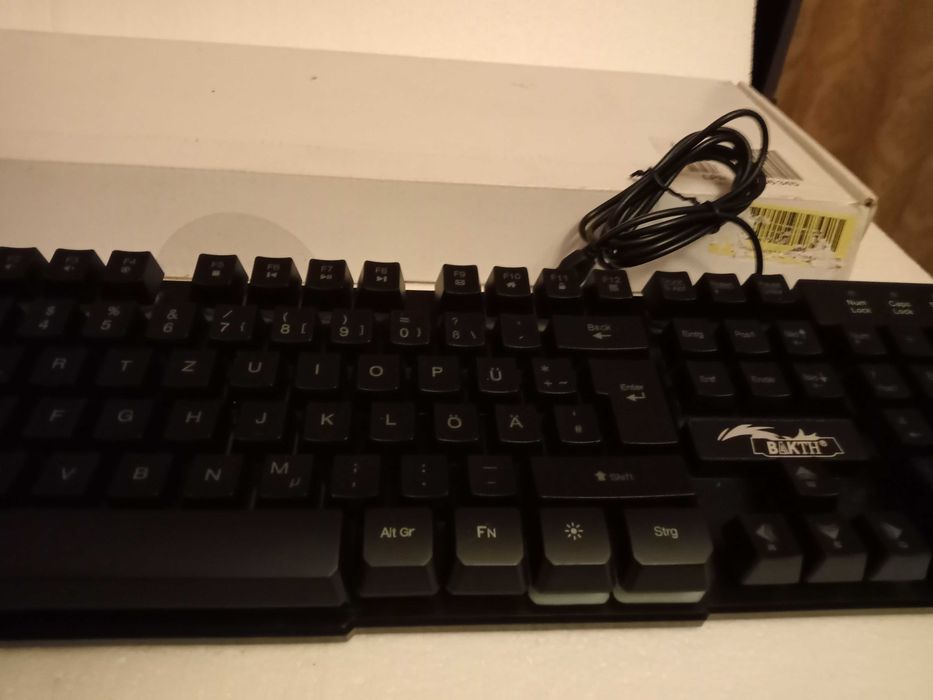 Klawiatura BAKTH K1 Nowa i Mysz do gier PRO PC, podświetlenie LED, USB