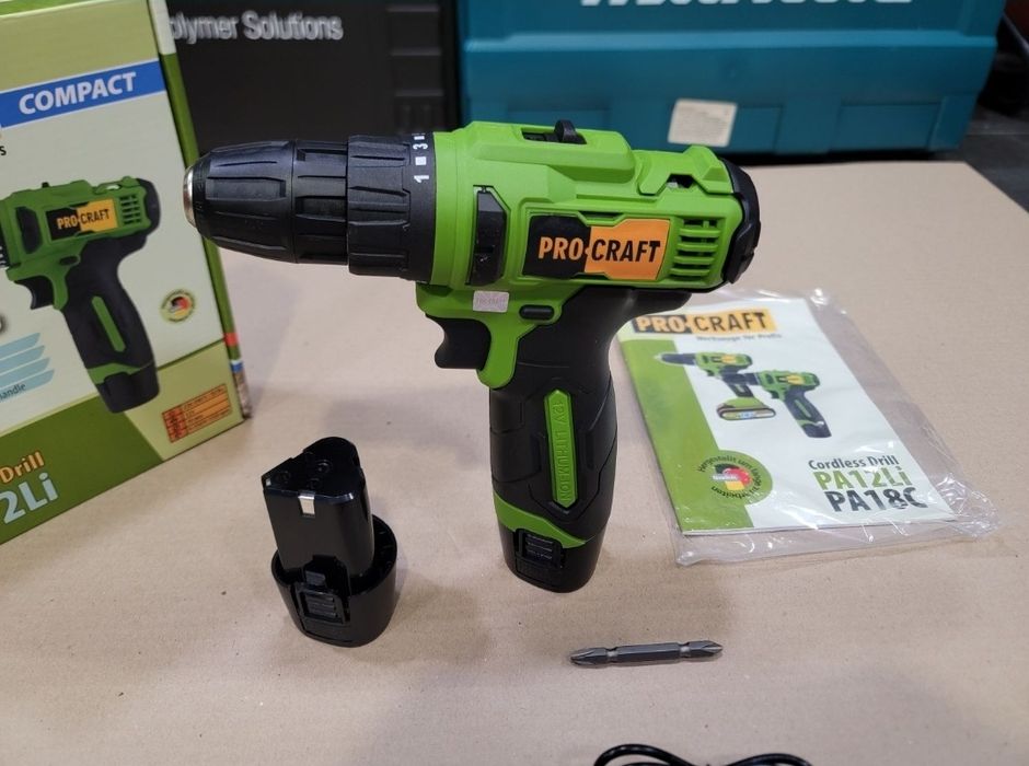 Шуруповерт Аккумуляторный ProCraft 2шт Акум по 2.0Ah Гарантия 12мес