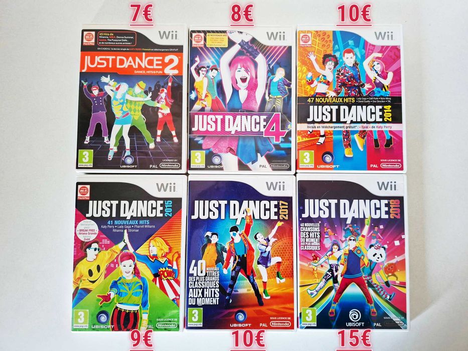 Pack 6 Jogos Just Dance | Nintendo Wii/WII U *ler descrição*
