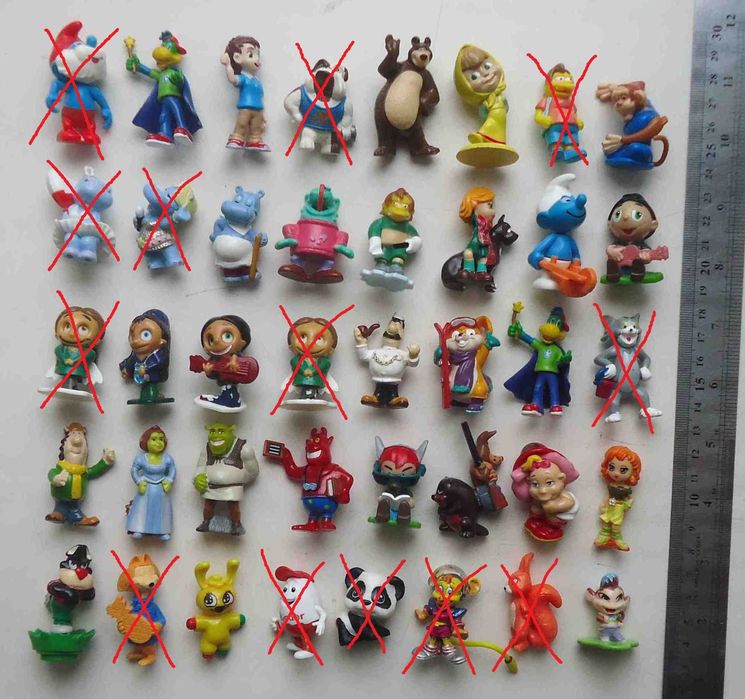 Игрушки из Киндер сюрприз Kinder Surprise, 75 шт