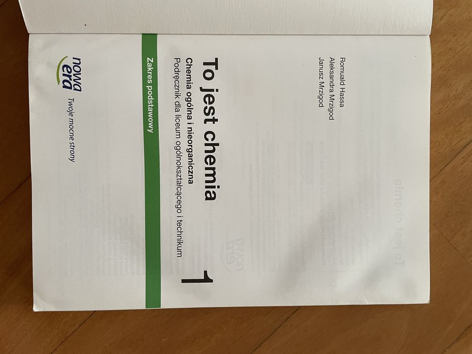 To jest chemia 1. Podręcznik, zakres podstawowy.