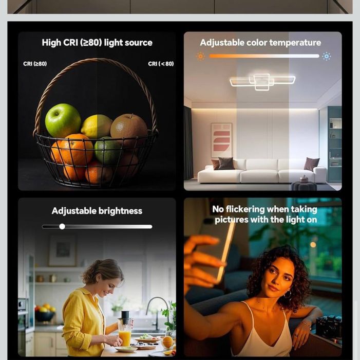 Сучасна світлодіодна  Led люстра