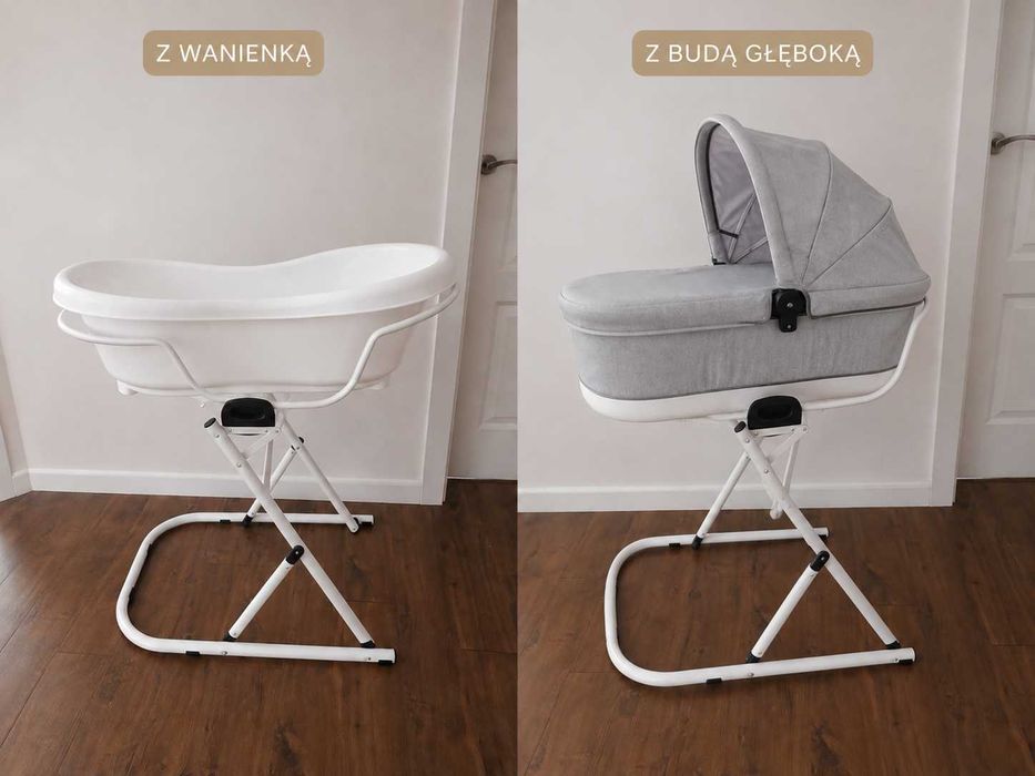 Stojak 2w1 pod wanienkę i gondolę wózka