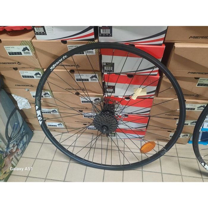 Par de rodas 29 com discos e carreto 8v
