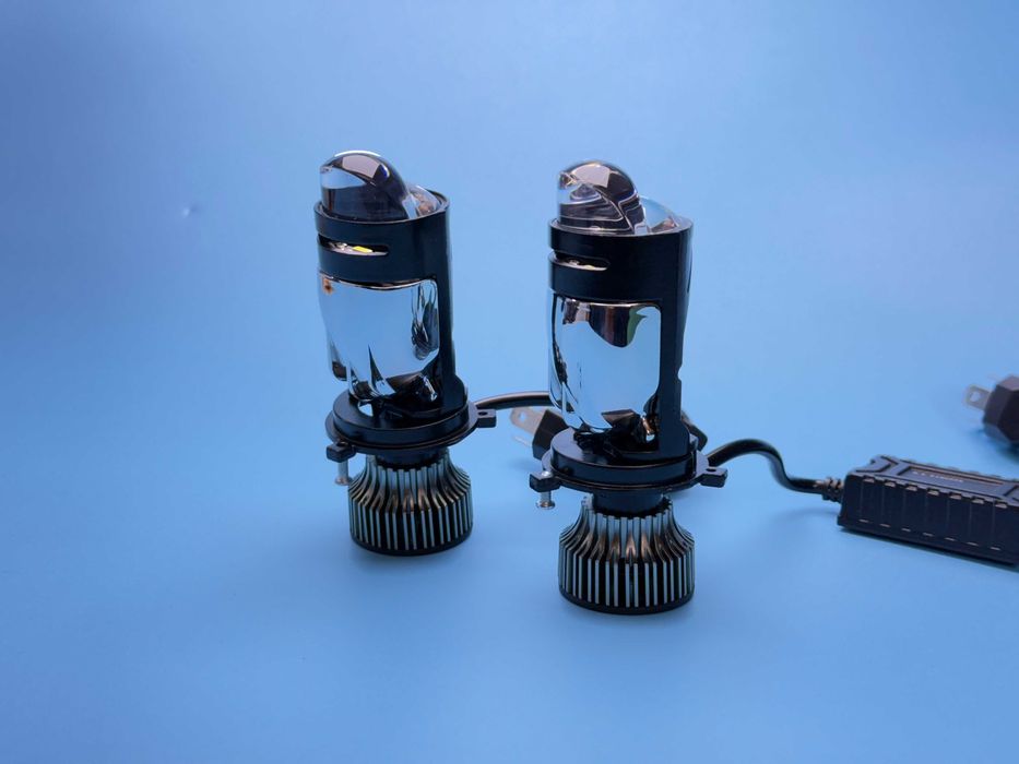 Гарантия 12мес. Светодиодные линзы Bi-LED EA Light H4 Mini Lens 110w